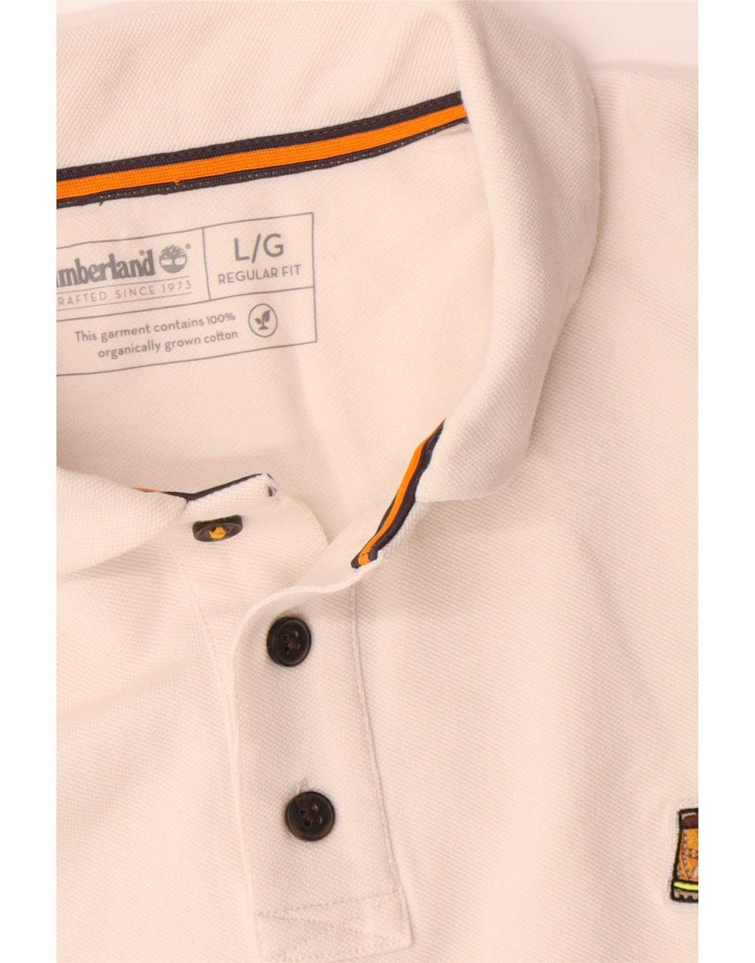 Polo Timberland da uomo vestibilità regolare grande cotone bianco