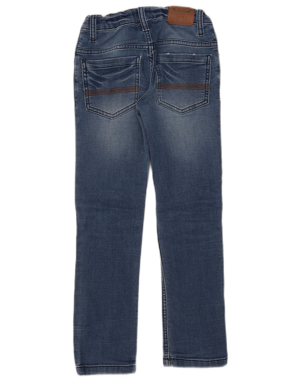 Timberland Girls Slim Jeans 7-8 Years W20 L22 Blue Cotton