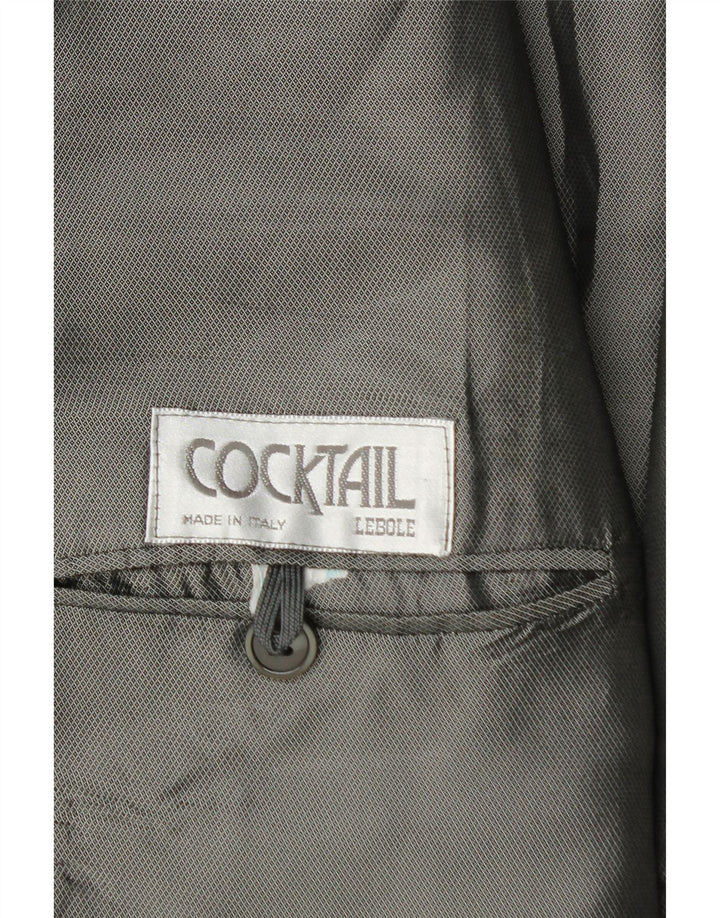 Giacca blazer da uomo a 1 bottone Lebole UK 42 XL nera