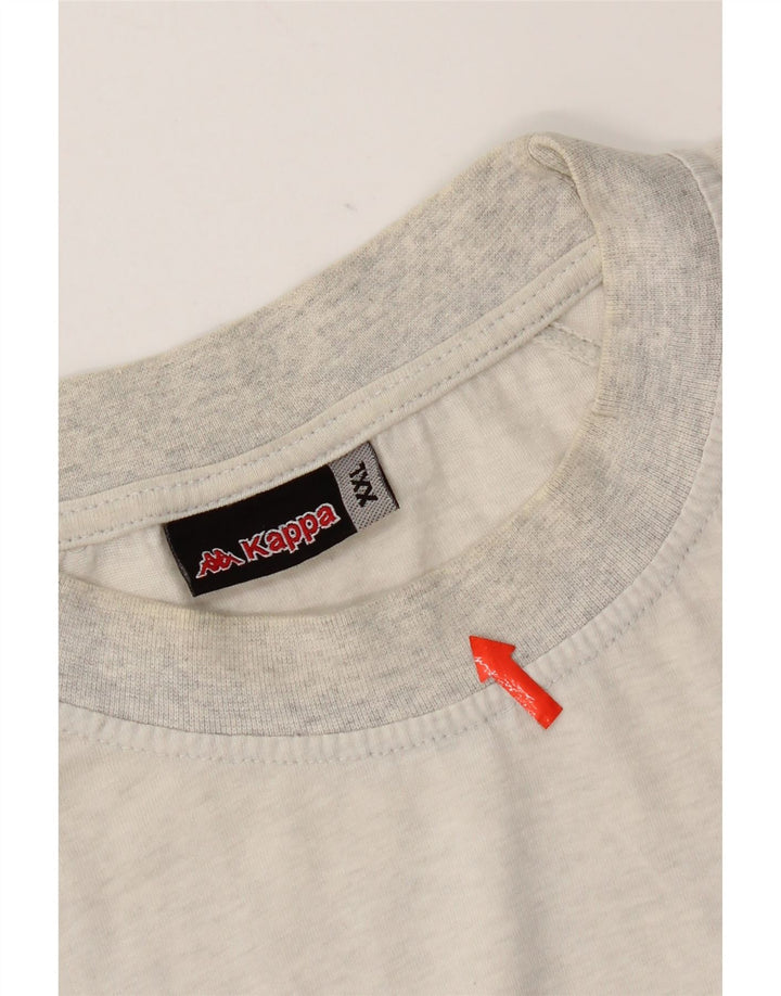 T-shirt uomo Kappa Top 2XL Cotone mélange grigio