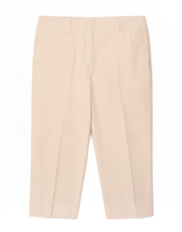 Pantaloni Nike Dri Fit Capri da donna UK 14 Medium W32 L22 Poliestere bianco