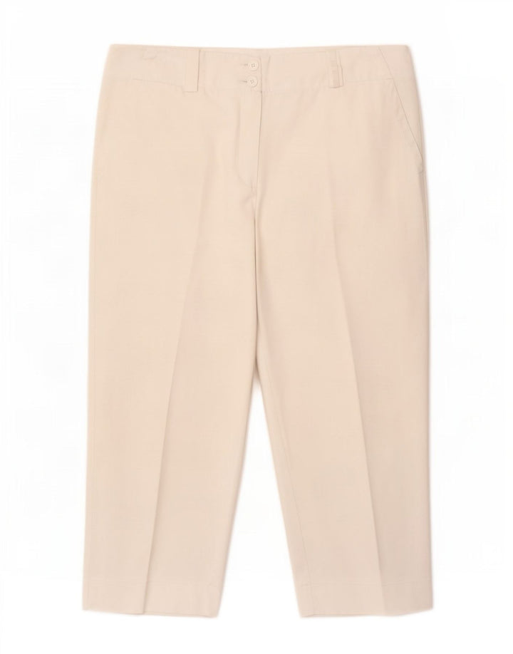 Pantaloni Nike Dri Fit Capri da donna UK 14 Medium W32 L22 Poliestere bianco