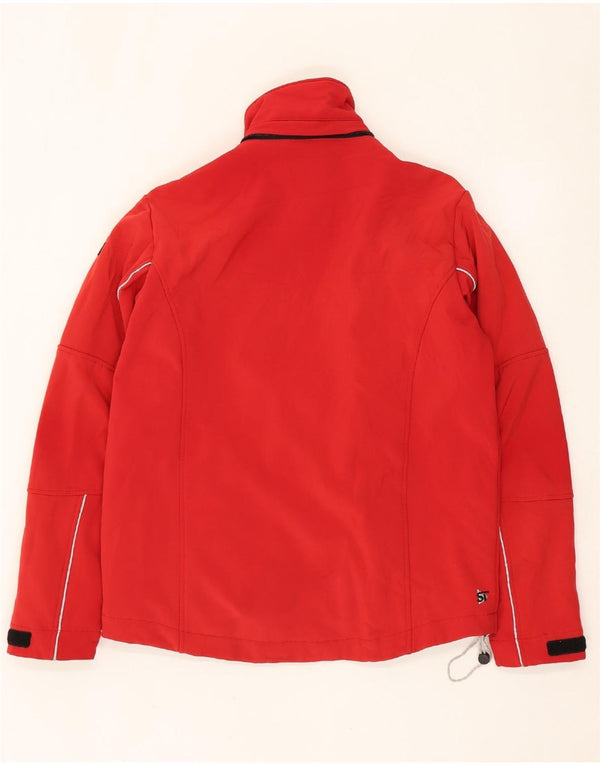 BRUGI Mens Windbreaker Jacket UK 38 Medium Red Polyester