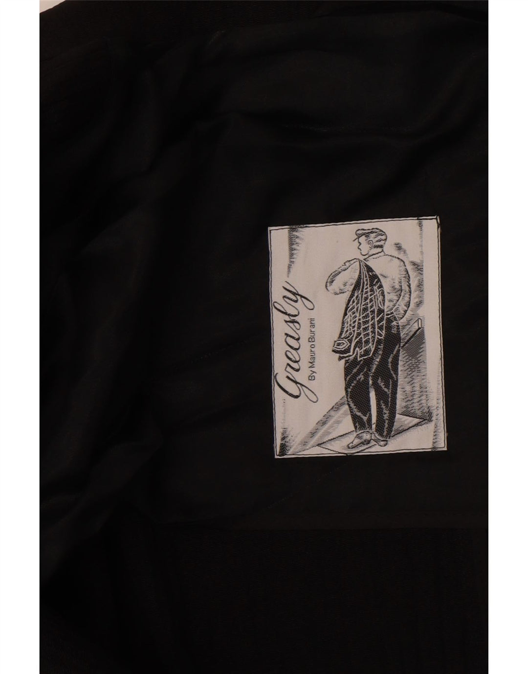Giacca blazer vintage da uomo a 1 bottone UK 40 grande nera