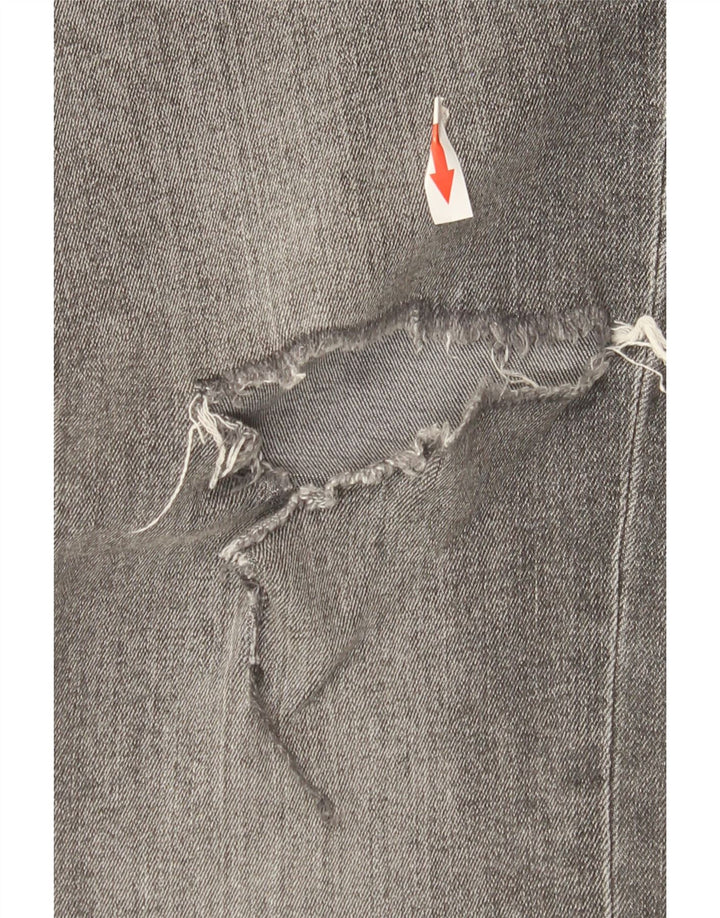 JACK & JONES Jeans slim effetto consumato da uomo W30 L30 cotone grigio