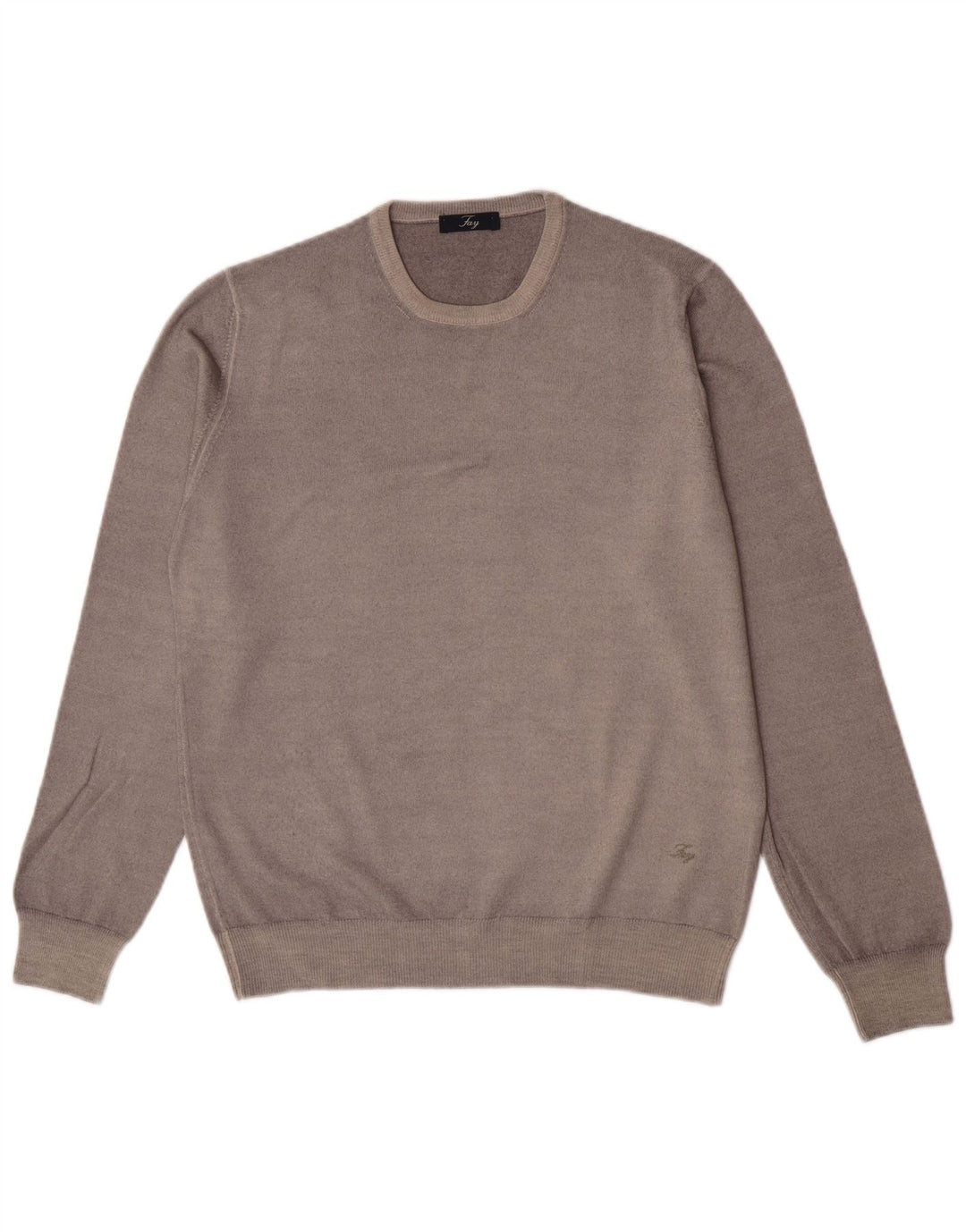 Maglione girocollo uomo Fay IT 48 Grigio medio