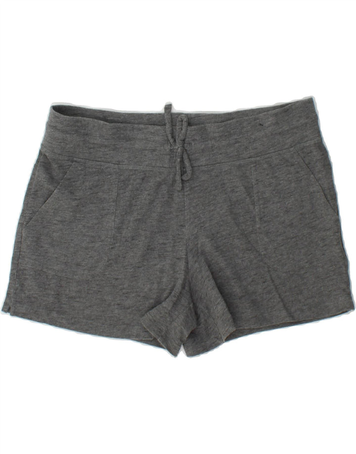 EDDIE BAUER Womens Sport Shorts UK 12 Medium  Grey Cotton Vintage Eddie Bauer and Second-Hand Eddie Bauer from Messina Hembry 