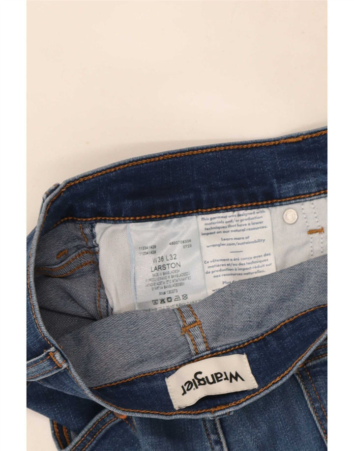 Jeans Wrangler Larston Slim da uomo W36 L32 in cotone blu