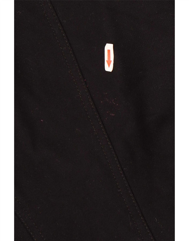 Cappotto da donna Benetton UK 14 lana nera media