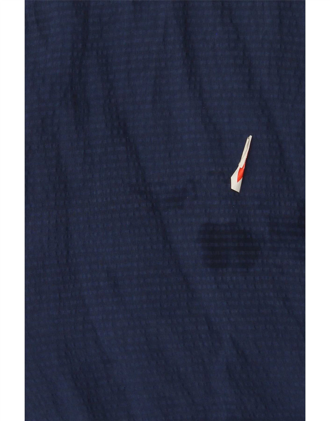Camicia vintage da uomo a maniche corte in seta blu navy media