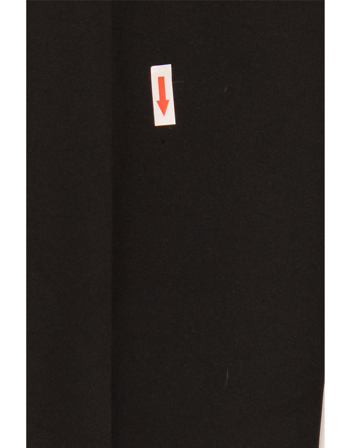 Pantaloni chino dritti da uomo Marks & Spencer W38 L31 poliestere nero