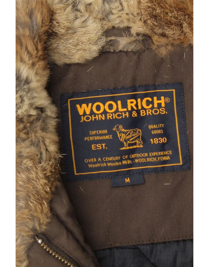 Gilet imbottito militare da donna Woolrich UK 12 Marrone medio
