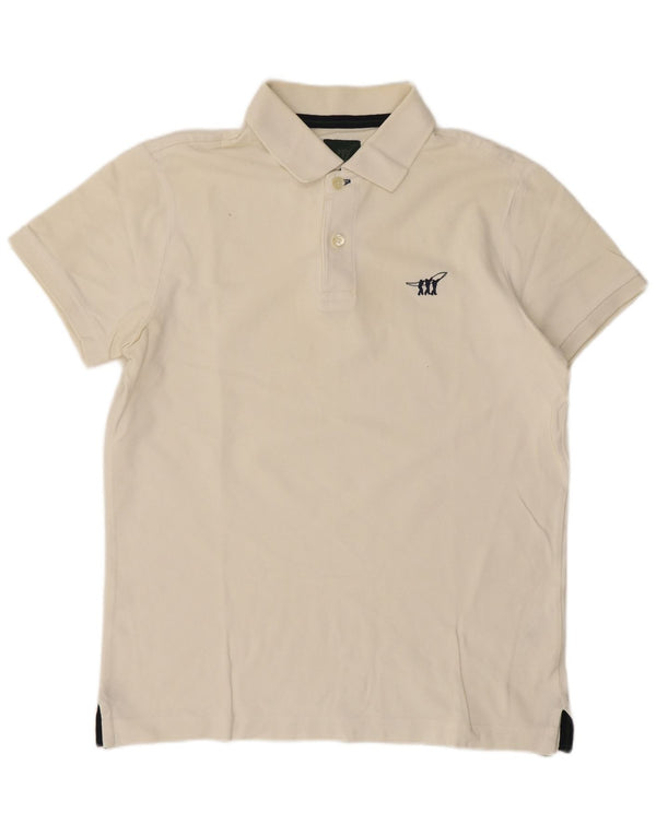 Henry Cottons Mens Polo Shirt Small White Cotton