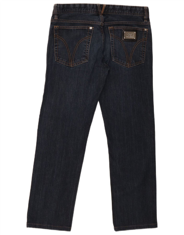 Jeans dritti da uomo Dolce & Gabbana W33 L28 Blu Navy