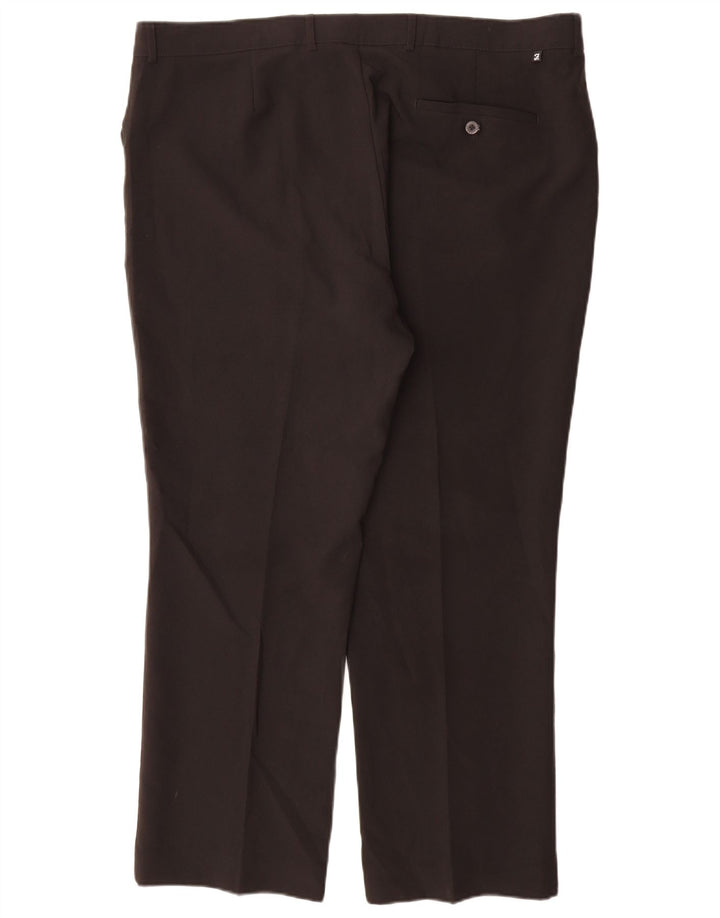 Pantaloni casual dritti da uomo Farah W42 L29 poliestere nero