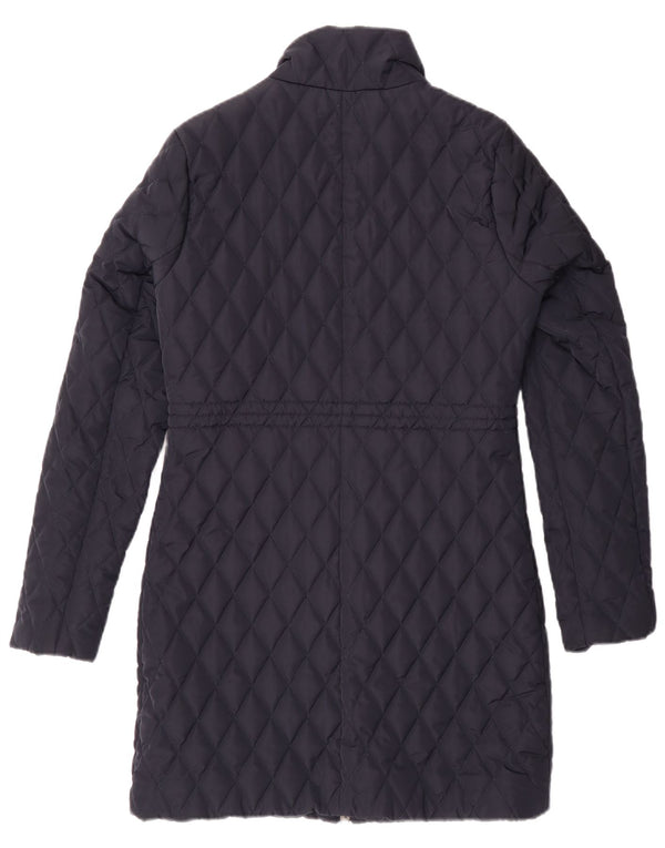 Cappotto imbottito trapuntato da donna Hobbs UK 6 XS poliestere blu navy