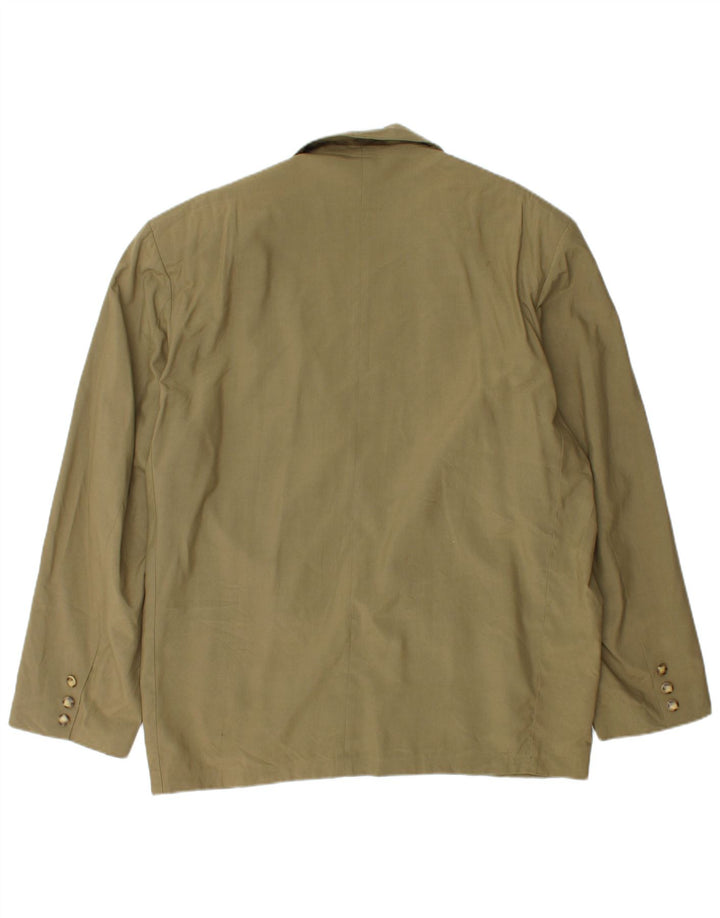 Giacca blazer da uomo a 1 bottone LEGEND UK 42 XL Cachi