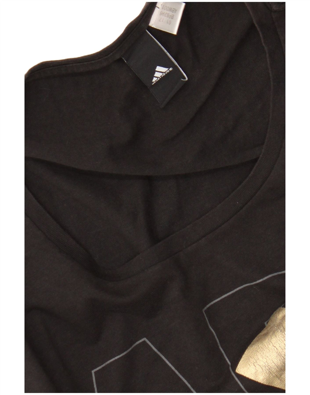 T-shirt grafica da donna Adidas Top UK 12 media nera