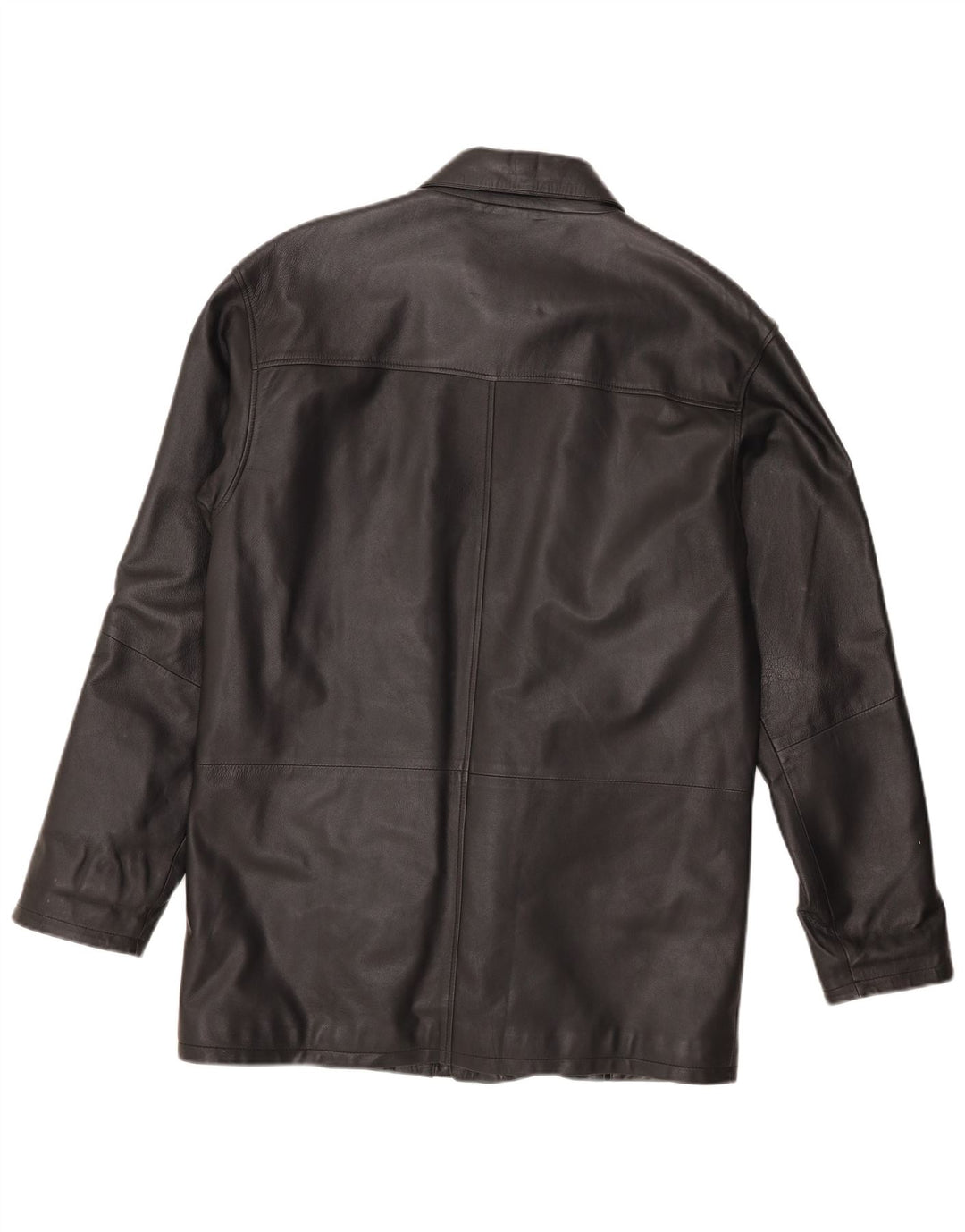 Giacca in pelle vintage da uomo UK 44 2XL Pelle nera
