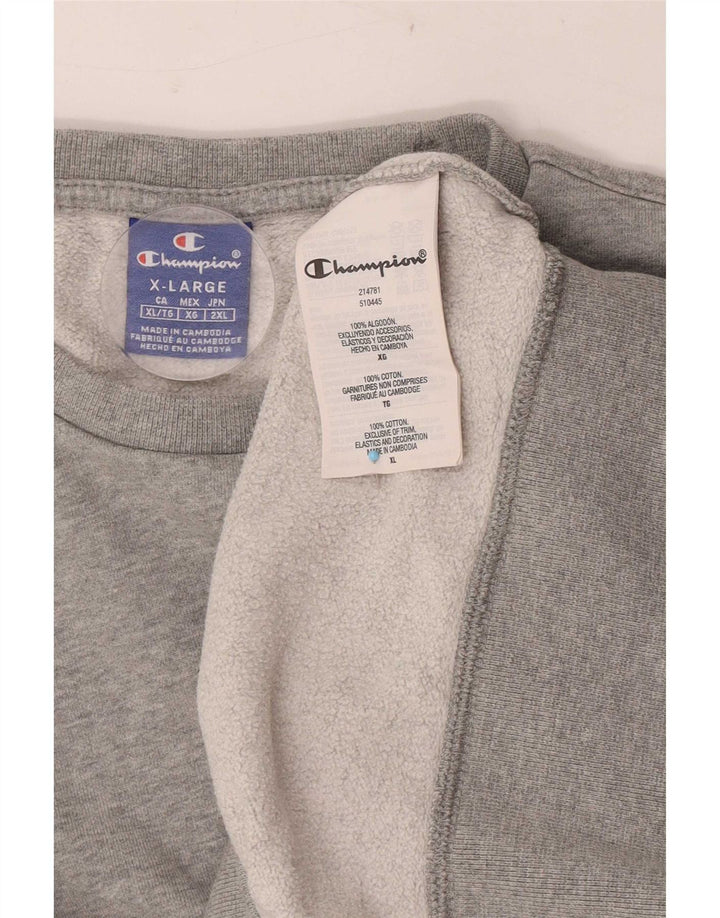 Felpa da donna Champion Jumper UK 18 XL Cotone grigio