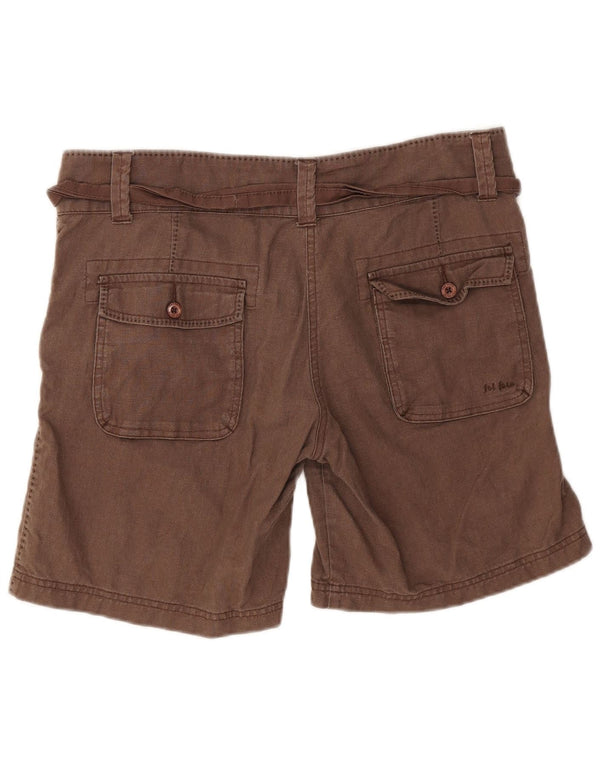 Pantaloncini chino da donna Fat Face UK 14 Large W34 Lino marrone