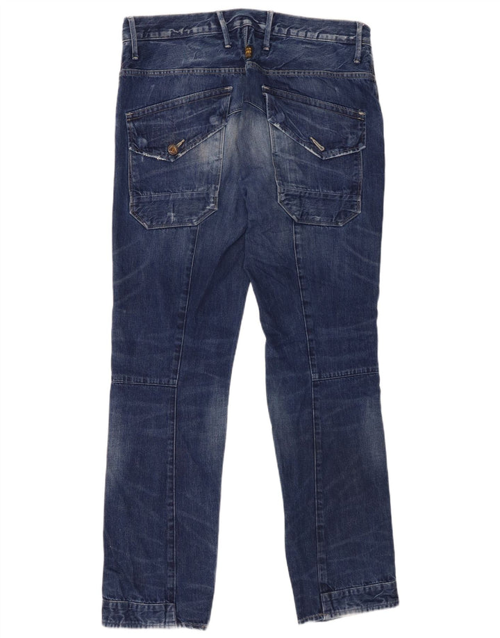 Jeans dritti da uomo G-Star W36 L32 cotone patchwork blu