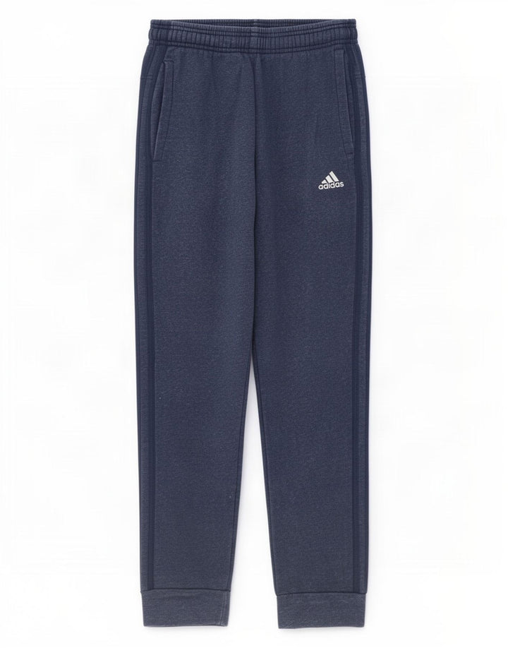 Pantaloni da tuta da uomo Adidas Joggers piccoli in poliestere blu navy