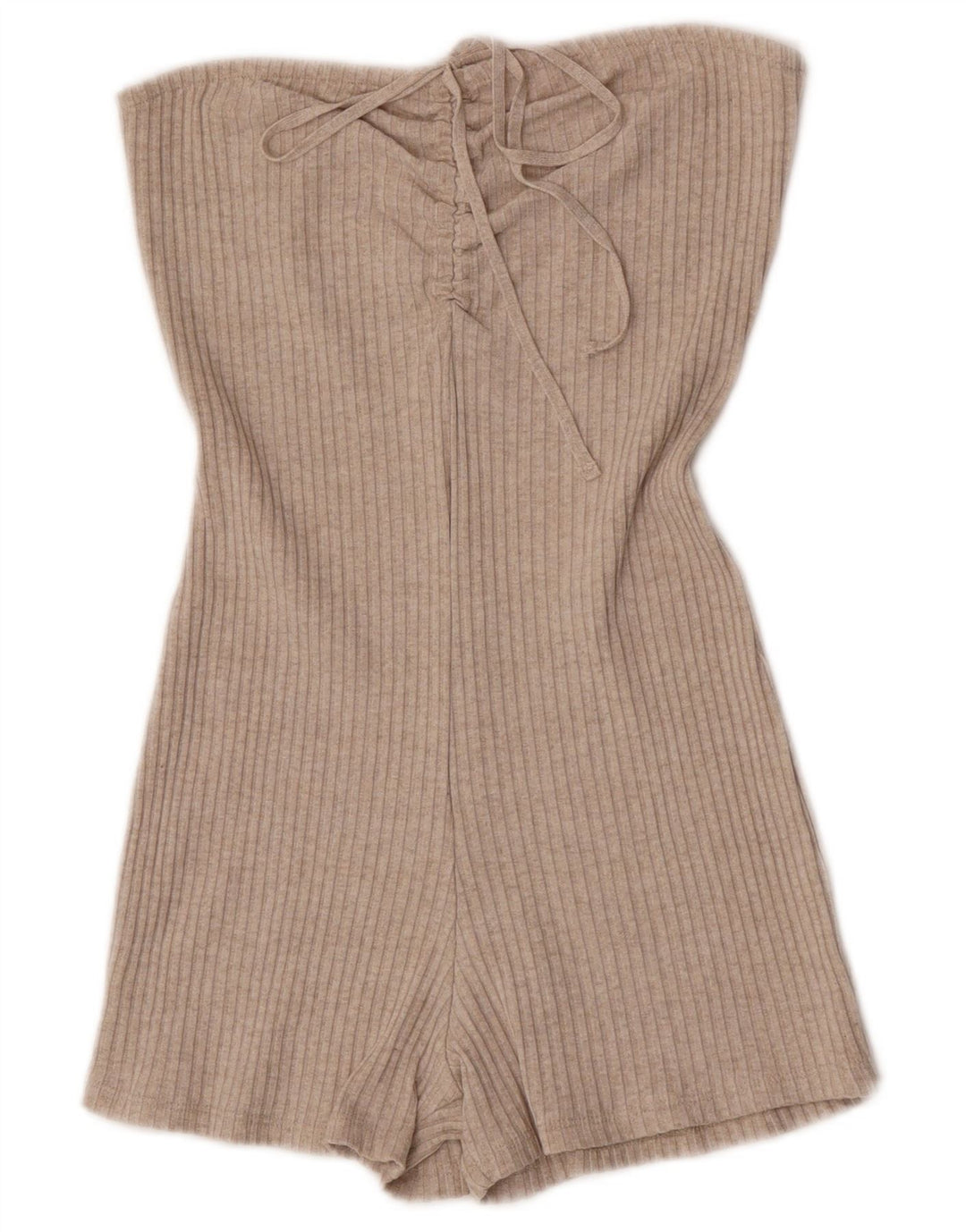 Tutina corta senza spalline da donna Zara UK 14 grande Beige