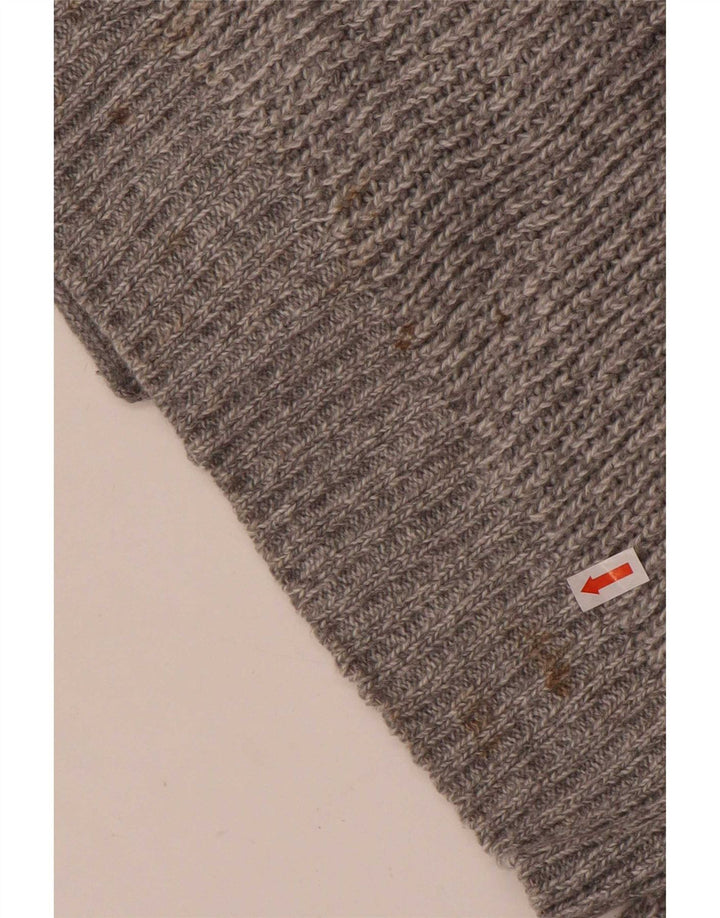 Maglione cardigan da uomo Marks & Spencer Acrilico screziato grigio medio