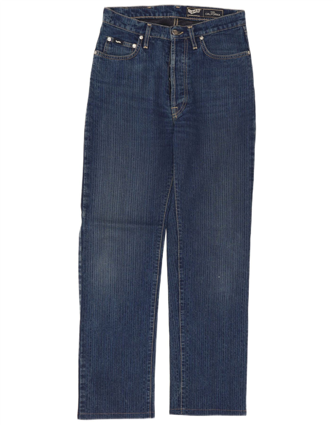 Jeans dritti da uomo Gas W29 L29 in cotone blu navy