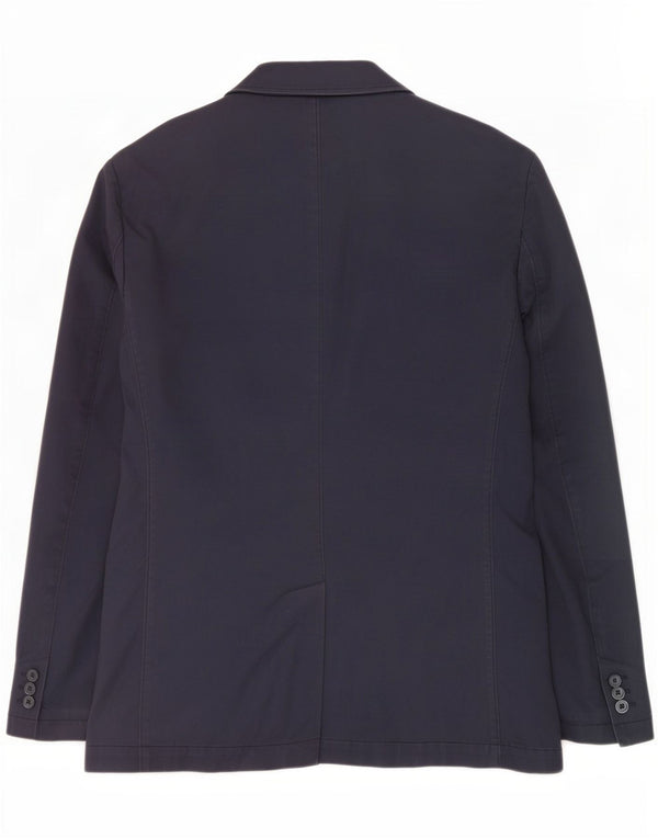 Benetton Giacca blazer da uomo a 2 bottoni IT 54 2XL Blu navy Cotone