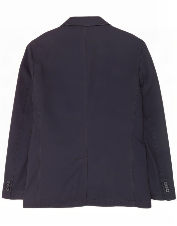 Benetton Giacca blazer da uomo a 2 bottoni IT 54 2XL Blu navy Cotone