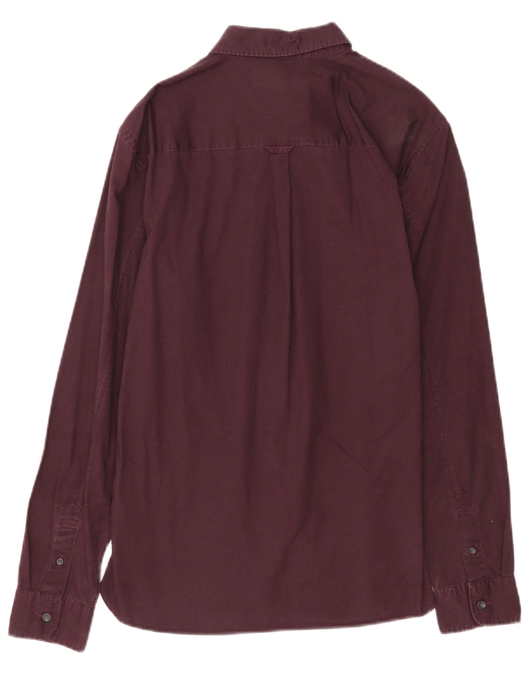 Camicia da uomo All Saints piccola in cotone bordeaux