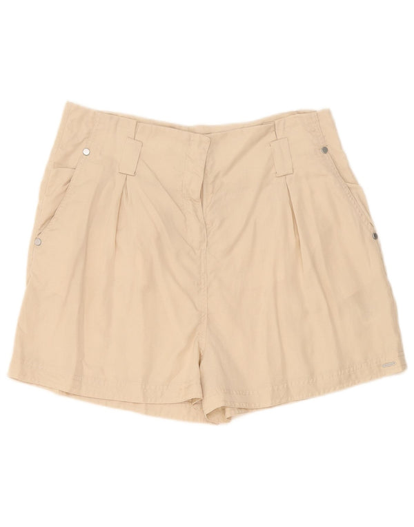 Pantaloncini chino con pegging a vita alta da donna Superdry UK 14 Large W34 Beige