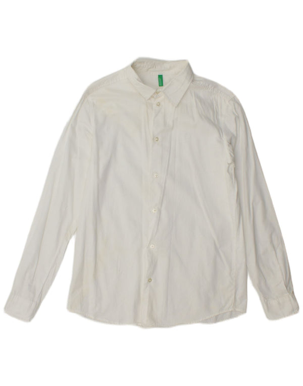 Camicia Benetton Uomo Piccola Bianca