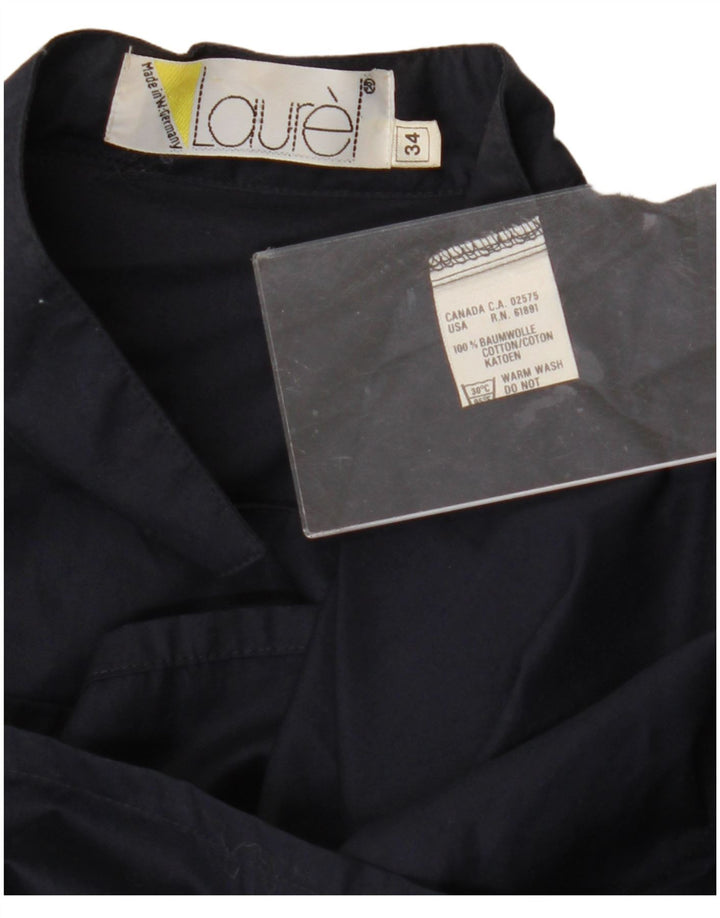 Camicia pullover ampia da donna Laurel EU 34 XS cotone blu navy