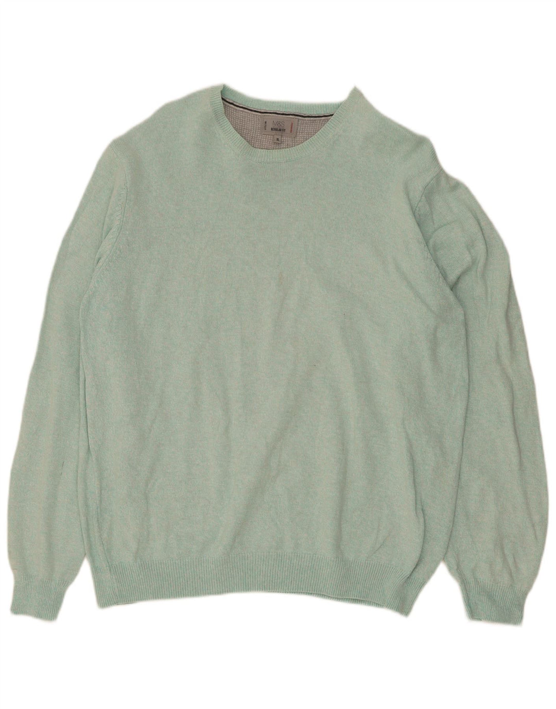 Maglione maglione girocollo vestibilità regolare da uomo Marks & Spencer XL blu