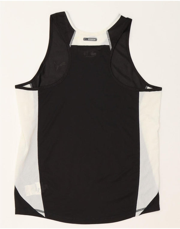 Canotta da uomo Puma Medium Black Colourblock in poliestere