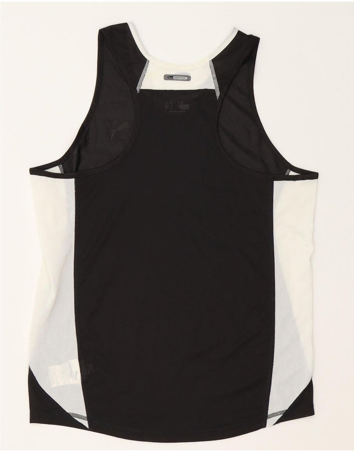 Canotta da uomo Puma Medium Black Colourblock in poliestere