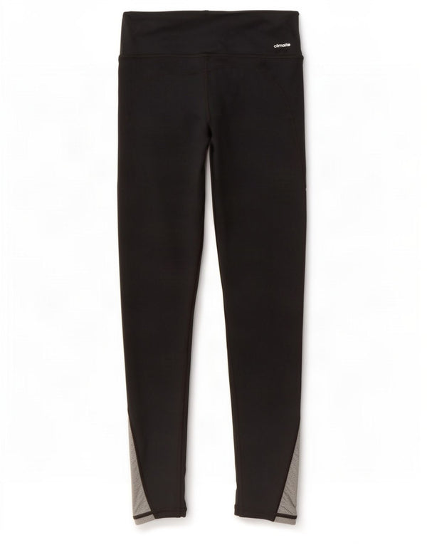 Leggings Adidas Dri Fit da donna UK 8/10 Small Nero Colourblock Poliestere