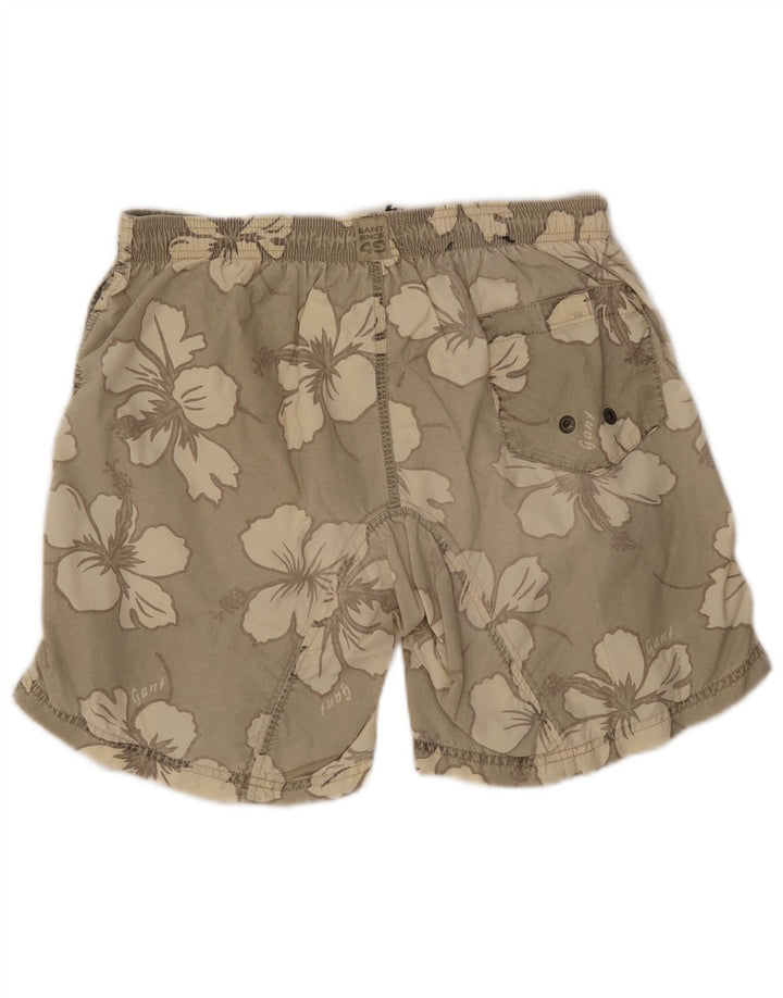 GANT Pantaloncini da bagno da uomo Beige medio floreale