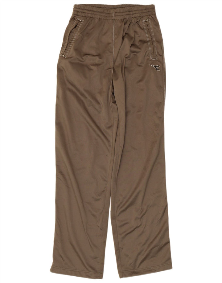 Pantaloni da tuta da donna DIADORA UK 14 Large in poliestere kaki
