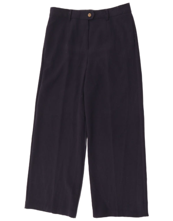 Pantaloni da abito da donna Marks & Spencer UK 14 Large W32 L30 Blu navy