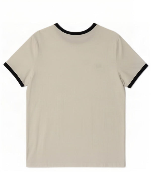 T-shirt da uomo Fred Perry Top XL in cotone color block bianco