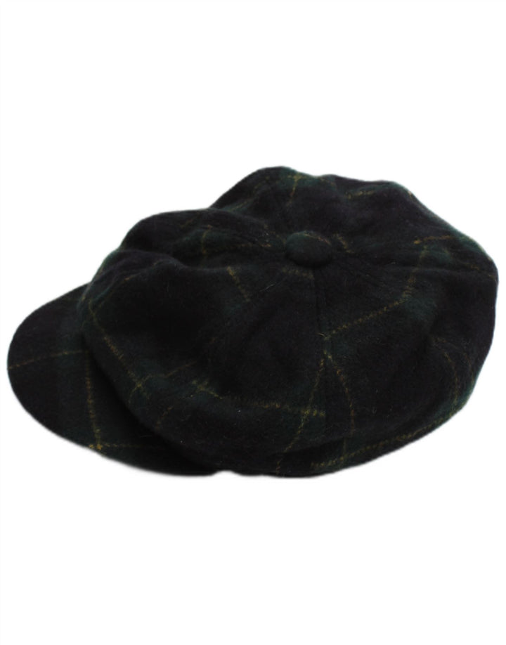 Coppola vintage da uomo piccolo a quadri blu navy