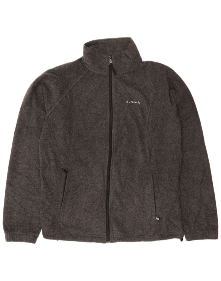 Giacca in pile da donna Columbia UK 16 grande poliestere grigio