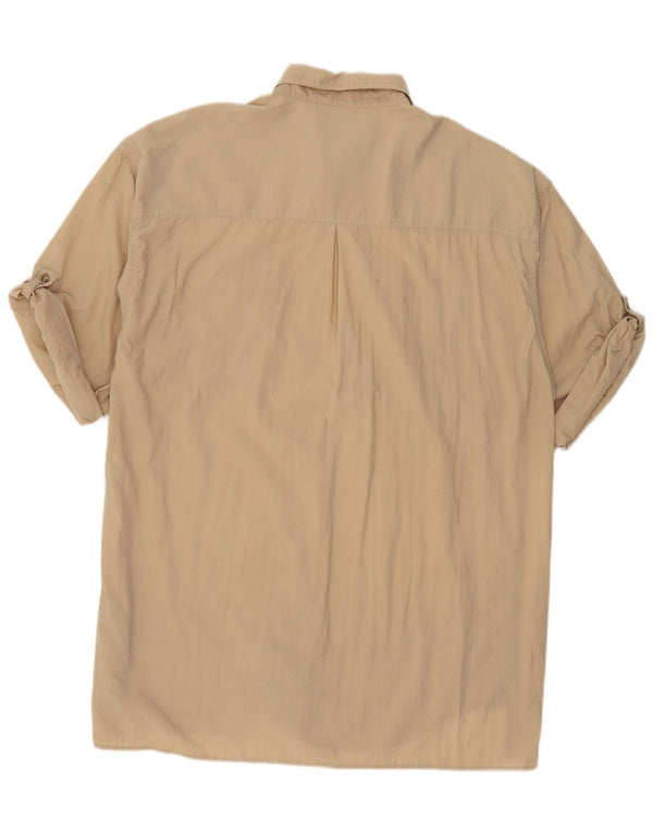Camicia a maniche corte da uomo COLUMBIA 2XL Nylon beige