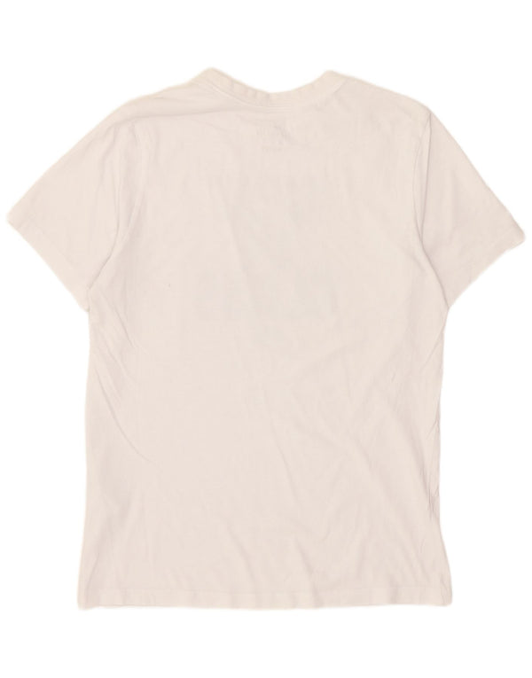 T-shirt grafica da uomo Nike Top in cotone bianco medio