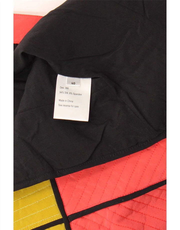 Gilet corto da donna Rutzou EU 40 Seta colorblock medio multicolore
