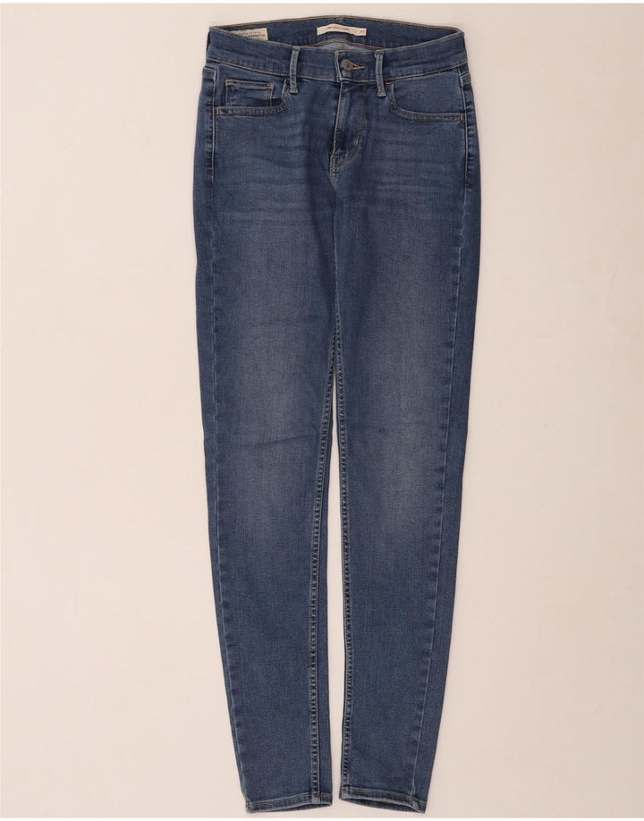 LEVI'S Jeans 710 Super Skinny da Donna W27 L30 Cotone Blu